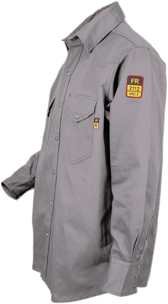 Just In Trend Flame Resistant Light Weight FR Shirt for Men - 88% Cotton, 12% Nylon, 7oz, NFPA 2112