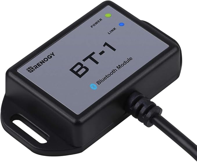 Renogy 10A Solar Controller with Wireless BT-1 Module-12V/24V PWM + App Monitoring, IP32/IP54 Waterproof for RV/Marine/Off-Grid Lithium Systems