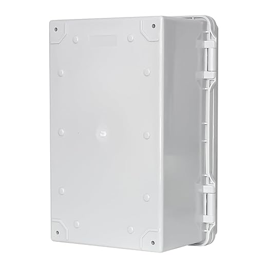 Electrical Junction Box, Outdoor Electrical Box Waterproof ABS Plastic Engineering Enclosure with Plastic Snap Gray Cover 10.2"x6.2"x5.1"