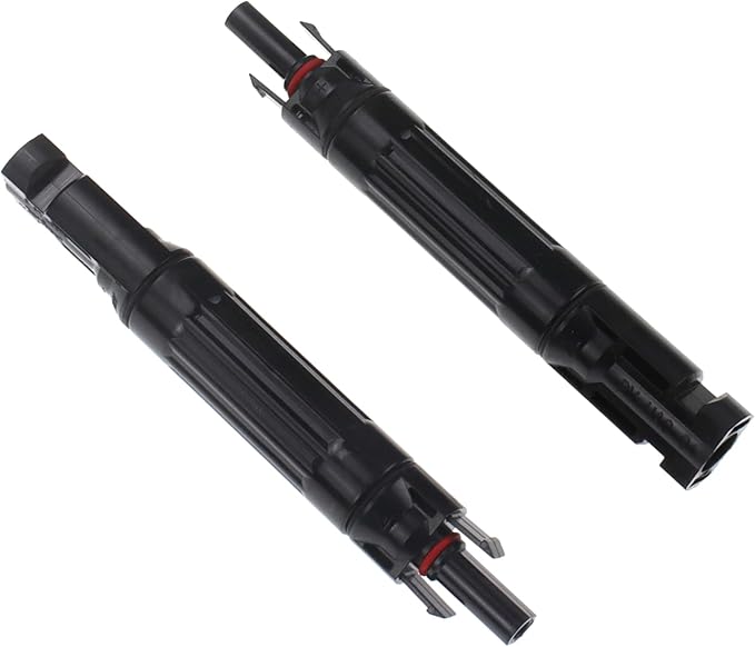 DC1000V 20A Solar Fuse Holder, Male and Female Connector in-Line Fuse Holder 20A For Solar Panel and Inverter 1 Pair