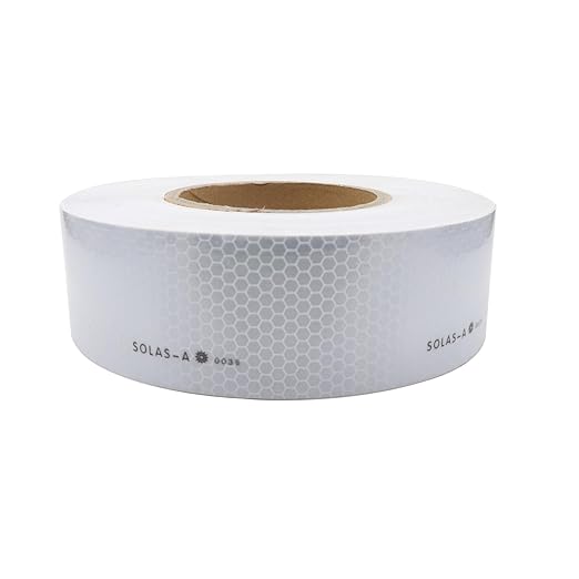Solas Reflective Marine Tape Silver Waterproof Glass Bead Safety Warning Tape High Adhesive(2IN X 150FT) Universal Application for Cars, Trailers, Boats, Motorcycles