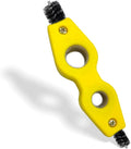 Car Battery Terminal Cleaning Brush, 4 in 1 Steel Wire Brush for Battery Terminal Cleaning, Anti-Corrosion Auto Machine Part Battery Terminal Cleaning Tool, Car Accessories (Yellow)
