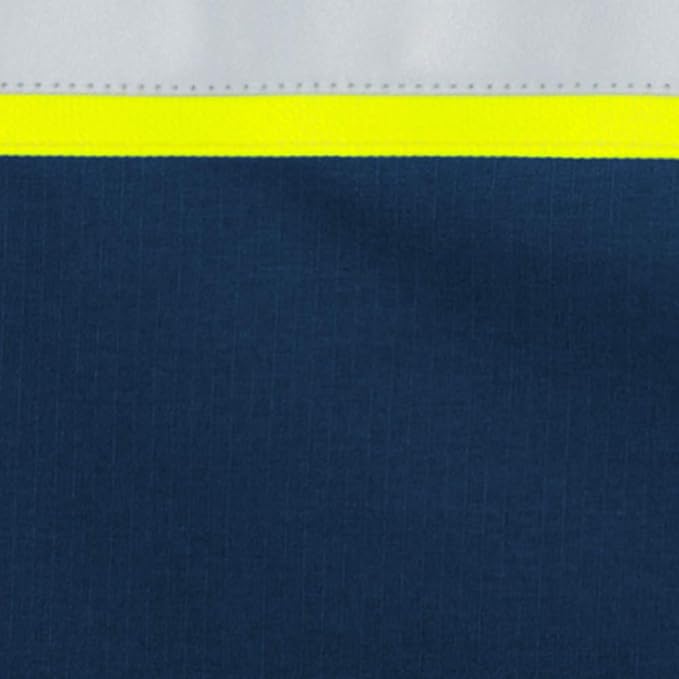 Red Kap Men's Hi-vis Ls Colorblock Ripstop Work Shirt-Type O, Class 1