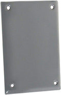 BELL 1-Gang Gray Blank Weatherproof Electrical Outlet Cover 5174-0, Outdoor Outlet Cover for Electrical Box, Scratch-Resistant Aluminum Weatherproof Cover