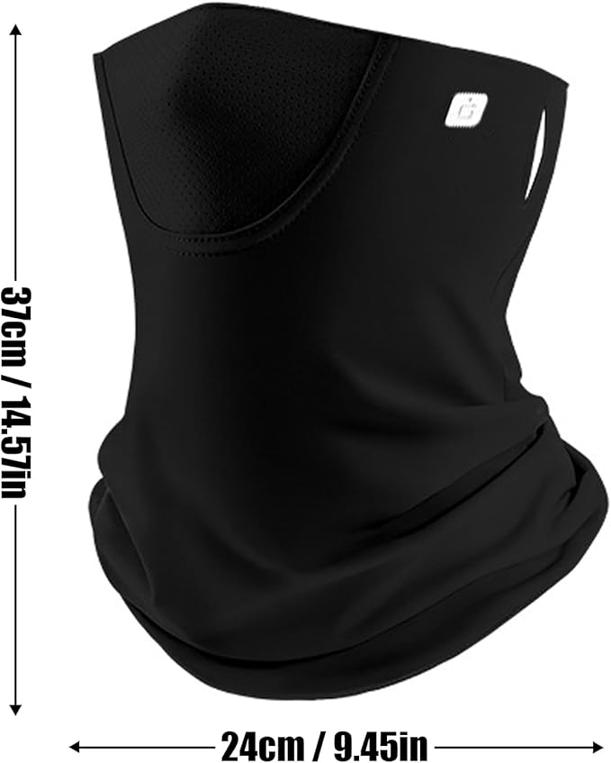 UPF 50+ Breathable Cooling Face Cover Sun UV Protection Earloop Neck Gaiter Scarf for Golf, Hiking, Fishing & Outdoors