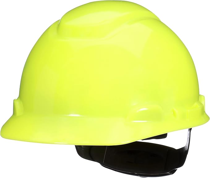 3M Hard Hat SecureFit H-700 Series Cap Style Safety Helmet with Uvicator Sensor, 4-Point Pressure Diffusion Ratchet Suspension