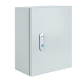 Steel Electrical Junction Box, Indoor&Outdoor Electrical Enclosure Box, Wall Mounted Waterproof&Dustproof Metal Box, Universal Electric Equipment Enclosure Box with Safety Locks and Mounting Plates