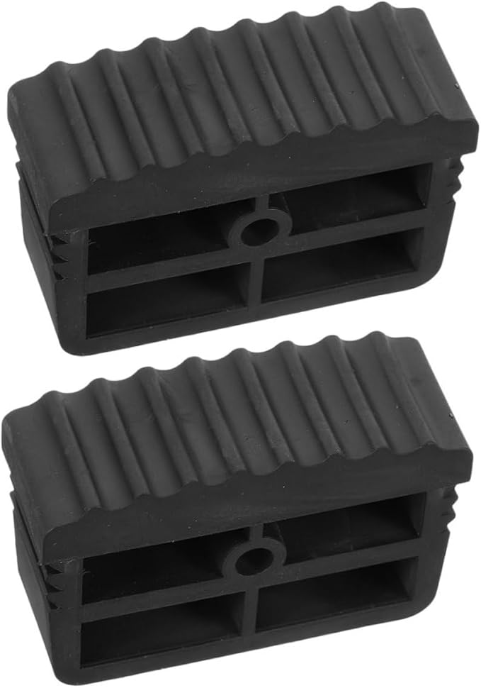 Zerodeko 2pcs Non Slip Rubber Ladder Feet Covers Replacement Foot Pads for Enhanced Stability Slip Resistant Cushion Caps for Home Safety and Easy Installation