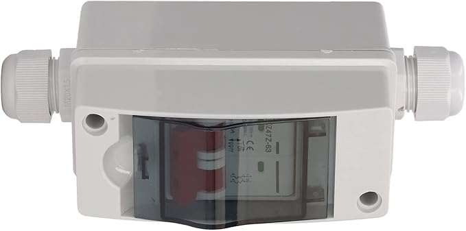 Miniature Circuit Breaker 40A for Solar Panels Outdoor Disconnect Switch IP65 Rated DIN Rail Enclosure RV Breaker Box DC500V