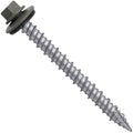 Metal ROOFING SCREWS: (250)10 x 2" PEWTER GRAY/SLATE GRAY Hex Head Sheet Metal Roof Screw. Self starting metal to wood siding screws. EPDM washer. Colored head