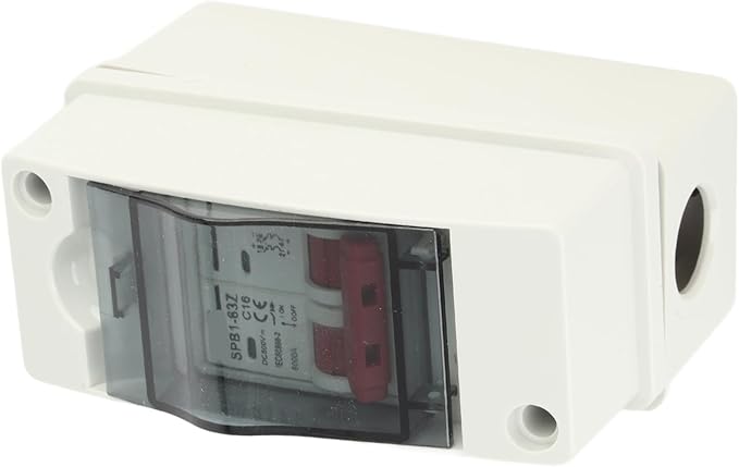 Miniature Circuit Breaker 16A DC500V for Solar Panels Outdoor Disconnect Switch IP65 Rated DIN Rail Enclosure RV Breaker Box