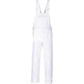 Portwest S810 Bolton White Cotton Painters Bib Overalls with Knee Pad Pockets, Medium