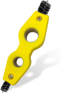 Battery Terminal Cleaning Brush, 4 in 1 Anti-Corrosion Car Battery Cleaner, Vehicle Battery Terminals Machine Parts Cleaning Tool for Auto Marine, Universal Car Accessories (Yellow)