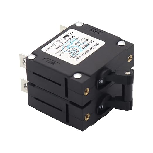 Double Pole 30 Amp AC/DC Toggle Magnetic Circuit Breaker 30A