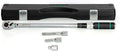 4-Piece Torque Wrench Set – 1/2" Drive Click Torque Wrench (25–250 ft-lb), 3/8" Adapter, 3" & 5" Extension Bars, ±3% Accuracy, Chrome Vanadium Steel, Includes Storage Case