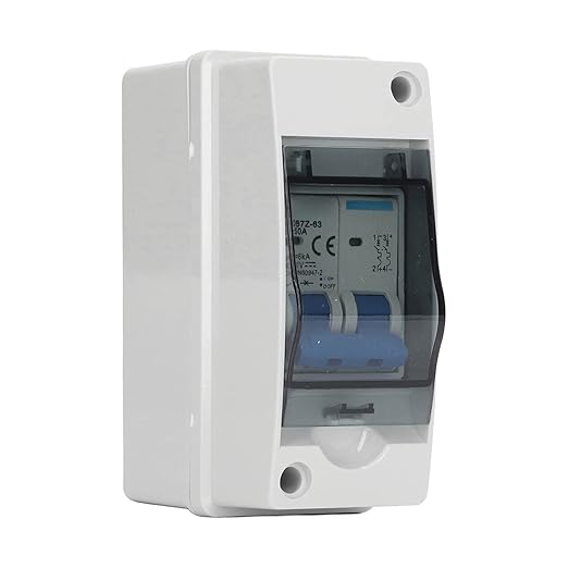 DC Disconnect Switch 1000V 50A Miniature Circuit Breaker with IP65 Waterproof Distribution Box for Solar PV System DC Disconnect Switch PV Disconnect Switch dc Circuit Breaker Outdoor Breaker Box