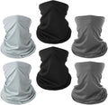 6 Pack Breathable Bandana Face Mask, Summer UV Protection Cooling Neck Gaiter Face Clothing