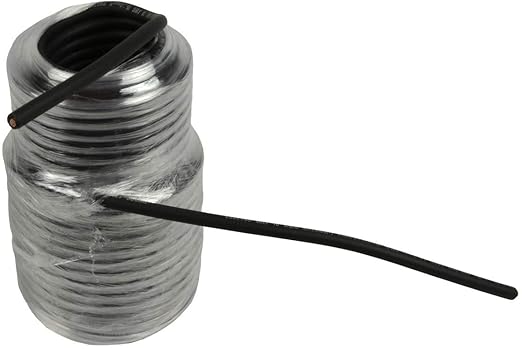 TEMCo 10 AWG Solar PV Wire, 60 ft Black, Bare Copper, Made in USA