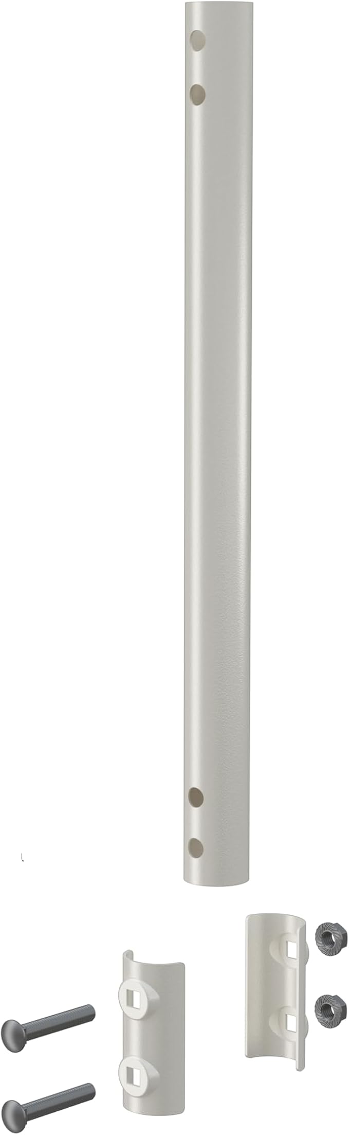 Extension Pole for CEKAY Diameter 1 1/4" J Pole Mount (Diameter 1 1/4", Extension 16 1/2", White)