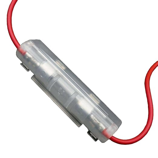 Fuse Box Holder 12V Harness in-LINE + 10A Fuse for 50cc 90cc 110cc 125cc 150cc 200cc 250cc ATV GO Kart Scooter Dirt Bike Moped Motorcycle/TAOTAO COOLSTER Baja Peace BMX Apollo and Other Brands