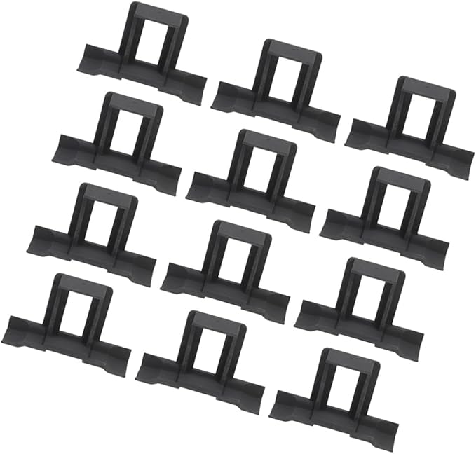 YARNOW 12pcs Solar Panel Drain Clips and Water Guide Mud Clamps for Outdoor Photovoltaic Modules 35mm Non-Coated Stagnant Water Removal and Drainage Solution