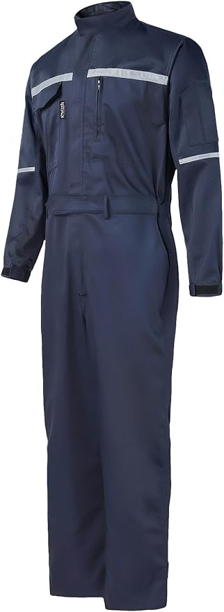 Mens Workwear Coveralls Multi Pockets Work Suit Mechanic Overalls Jumpsuits Unisex Long Sleeve Garage Coverall