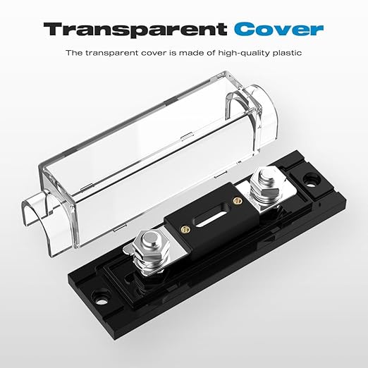 300Amp ANL Fuse Holder with 0/2/4 Gauge AWG Inline Car Audio Anl Fuse Holder Widely Used in Cars Trucks Boats 2 Pack