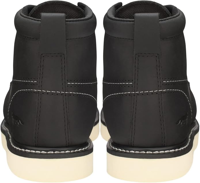 Golden Fox Work Boots 6" Men's Moc Toe Wedge Comfortable Boot for Construction