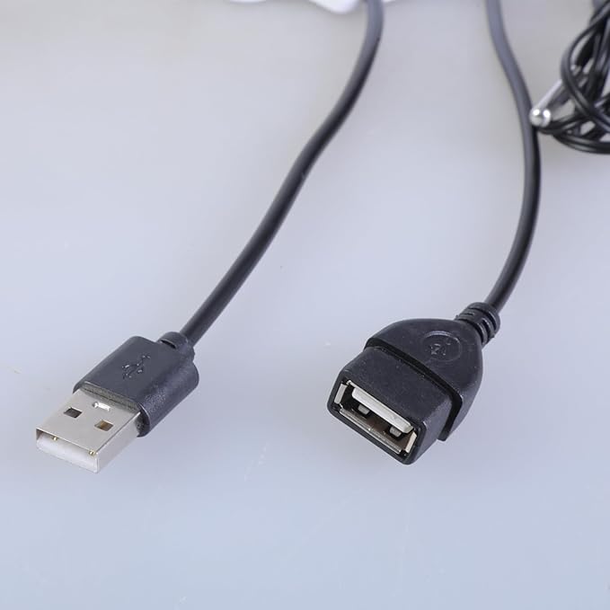 USB 5V Three Button Temperature Controller Intelligent Control Power Cable for Cooling Fan and Blowers Up to 50W