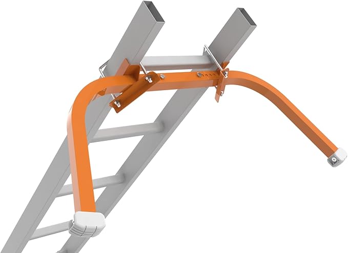 Ladder Stabilizer, Extended Ladder Stabilizer Accessory for Roof Gutter, Wing Span/Wall Ladder Standoff with Non-Slip Rubber Bottom pad,Heavy Duty Telescopic Ladder Accessories 1-Pack