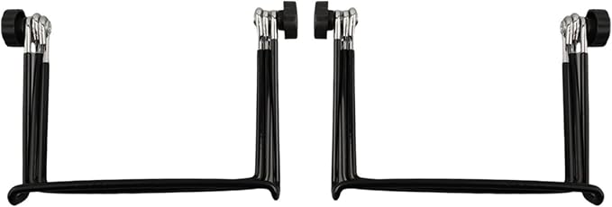 2Pcs Solar Panel Stand Mounting Bracket Adjustable Support Holder Metal Foldable Bracket For Home Outdoor (L)
