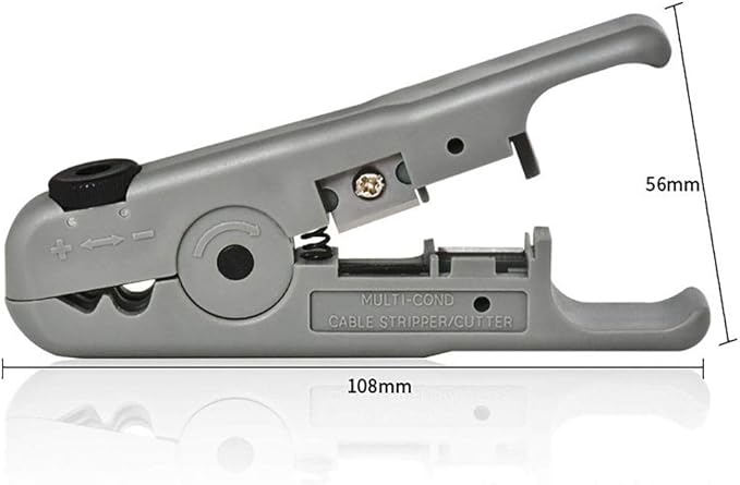 ZRM&E Coaxial Cable Stripper Rotary Stripper 180x56mm Manual Wire Stripper for All Kinds of Telephone Line and Network Cable