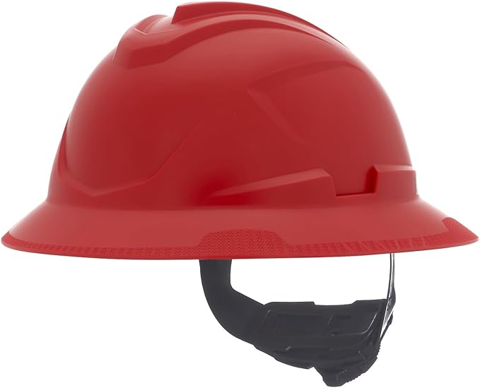 MSA V-Gard C1 Full Brim Hard Hat with ReflectIR Cooling Thermal Barrier and Fas-Trac III Suspension - Uses Highly Innovative Cooling Features to Help Alleviate Heat Stress
