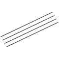 MECCANIXITY Carbon Fiber Rod, 1.5mm x 150mm for RC Plane DIY Tool Wing Tube Quadcopter Arm, Pack of 4