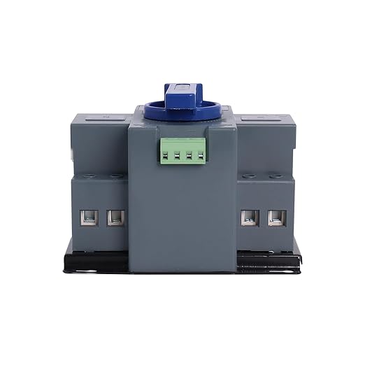 Dual Power Automatic Transfer Switch, 2P 63A 110V Dual Power Generator Changeover Switch 50HZ/60HZ