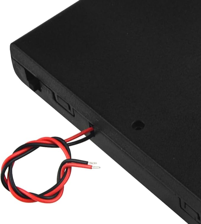 WMYCONGCONG 5 PCS 8 x 1.5V 12V AA Battery Holder Case Box with ON/Off Switch and Leads Wire for Arduino RC LED Strips