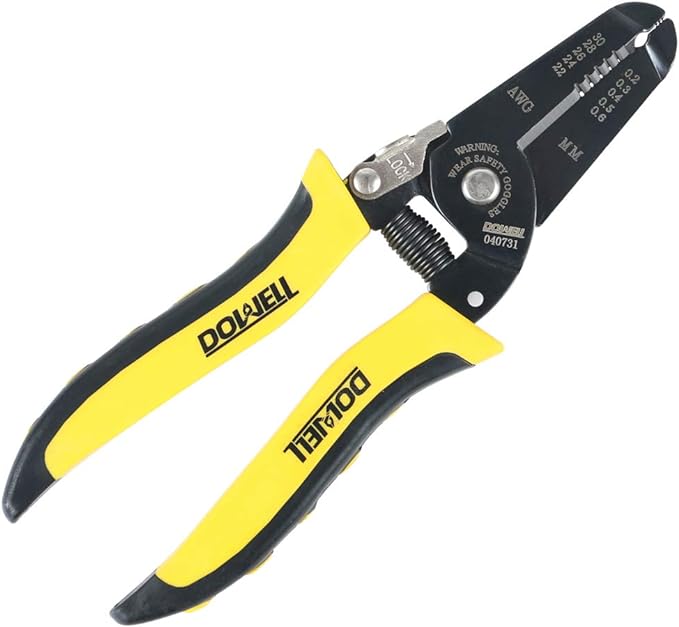 DOWELL 22-30 AWG Wire Stripper Wire Stripping Tool Wire Cutter And Multi-Function Hand Tool，Professional Handle Design And Refined Craftsmanship.