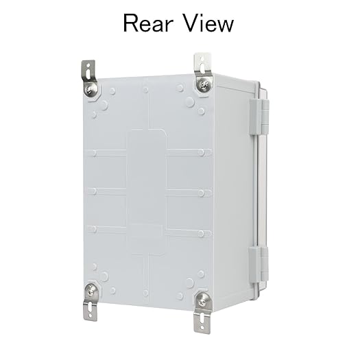 Junction Box IP65 Waterproof ABS Plastic Enclosure Hinged PC Clear Cover Electrical Project Box with Mounting Plate, Wall Brackets, Cable Glands 11.8"x 7.9" x 7.1"