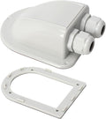Haoguo ABS Solar Double Cable Entry Gland for All Cable Types 2mm² to 6mm² for Solar Project on RV Camper Van Travel Trailer Boat Cabin-Grey