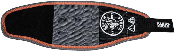 Klein Tools 55895 Magnetic Wristband, Tradesman Pro Tool Wristband Holds Wire Connectors, Screws, Nails, Drill Bits, With Breathable Mesh