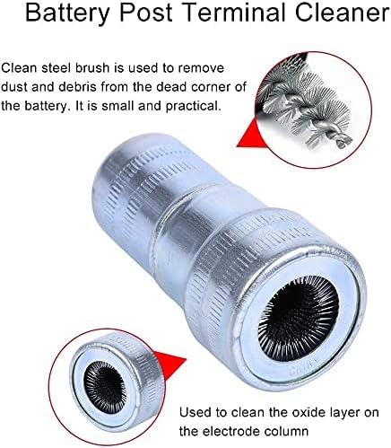 Universal Car Battery Post Terminal Cleaner Kit Wire Battery Brush Tool Tool Dirt and Brush Hand Clean Tool