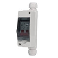 Solar Disconnect Switch, 16A/20A/32A/40A/63A 500V PV DC Isolator, IP65 Miniature Circuit Breaker with Transparent Cover for Solar Panel, RV, Off Grid Solar Power System (16A)