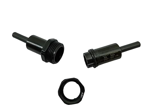 New OEM HEB-AA BK/HEB-AA Inline Fuse Holder, 30 A, 600 V, Suitable for 10x38 Mm Cylindrical Fuses