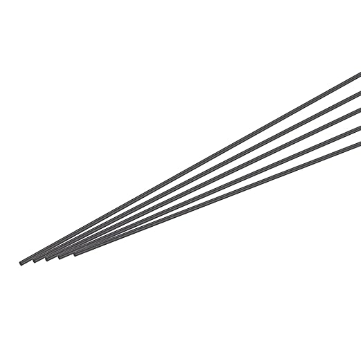 MECCANIXITY Carbon Fiber Rod, 1mm x 100mm Carbon Rod Bar for RC Plane DIY Craft Kite Wing Tube Quadcopter Arm Repair Pack of 24