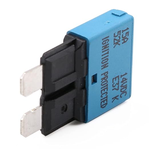 12V 15A Auto Reset Fuse Circuit Breaker ATO/ATC Low Profile Blade Self Resetting Fuses Breakers 12 Volt DC 15 Amp for Car RV Automotive Solar Motors Boat Marine - UL Certified - 3 Pack