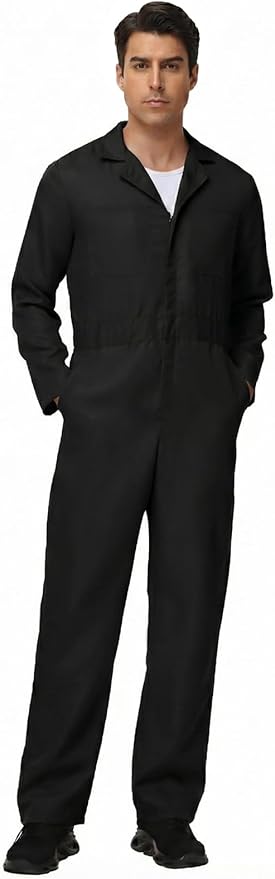 Coveralls for Men Work – Halloween Cosplay Costumes Long Sleeve Jumpsuit Mechanic Workwear