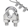 30 Pcs 1/8 inch Stainless Steel Wire Rope Cable Clamp Clips,Wire Rope Clamp for Various Commercial, Industrial, and Residential Projects. (M3, 30)