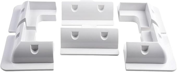 Secure Your Solar Panels with Adjustable Mounting Bracket Kits for Caravan RV Boat Optimal Ventilation (White.)