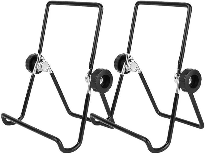 2Pcs Solar Panel Stand Foldable Mounting Bracket,Adjustable Supporter Holder,Metal Black Small For Home Garden Electrical Supplies(L)
