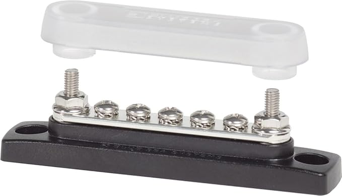 Blue Sea Systems 2314 100 Amp Mini BusBar with 5 screws and a cover